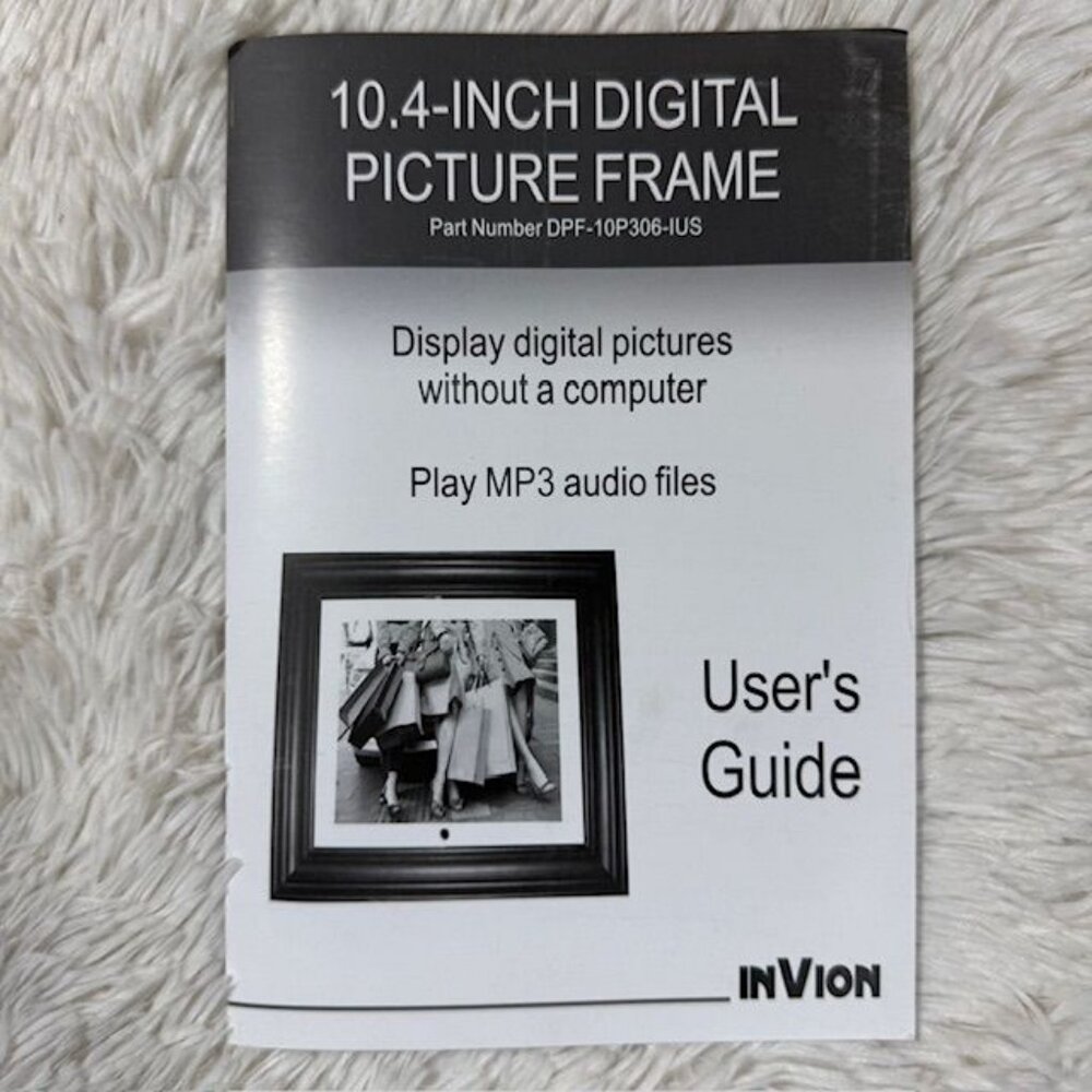 InVion 10.4" Rustic Cream Multi Effect Slide Show Remote Digital Picture Frame - Picture 14 of 16